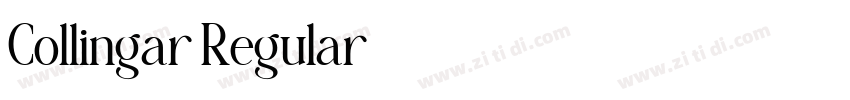 Collingar Regular字体转换